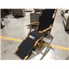 Image 3 : PATIOFLARE FOLDING WOOD FRAMED LOUNGE CHAIR - WITH DETACHABLE FOOTREST