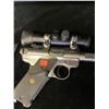 Image 2 : RUGER SEMI AUTOMATIC .22LR WITH SCOPE SERIAL #21806543