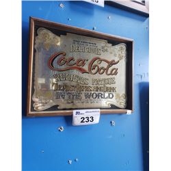 COCA-COLA MIRRORED SIGN