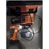 Image 2 : RIDGID DRILL WITH CHARGER AND 2 BATTERIES IN CASE