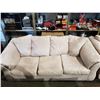 Image 2 : BEIGE MICROFIBER COUCH AND LOVESEAT SET