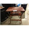 Image 3 : TV TRAY AND 2 DECORATIVE SIDE TABLE