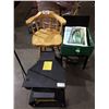 Image 2 : 2 ASSORTED CHAIRS, LAMP, VIPER ONE GARMENT SPRAYER AND MORE