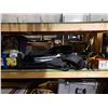 Image 2 : SHELF LOT OF CAMPING GEAR, CHAIRS, COOLER, BATTERY CHARGER AND MORE