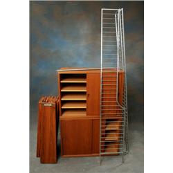 Hyllsystem teak "Continental" eller "The Ladder Shelp" Nisse Strinning 150-60-tal bestående av 2 skå