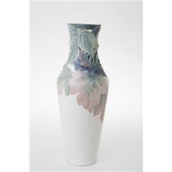 Karl och Waldemar Lindström Rörstrand jugendvas med underglasyr modell 12931 H 45 mindre fotringsnag