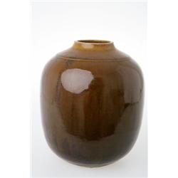 Henning Nilsson Höganäs vas oxblod 1970 H 24 diameter 19 