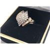 Image 2 : LADIES 10K WHITE & YELLOW GOLD RING CONTAINING 80 DIAMONDS - APPRAISED VALUE $6235.00