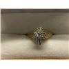 Image 1 : LADIES 10K / 14K WHITE & YELLOW GOLD RING CONTAINING 11 DIAMONDS - APPRAISED VALUE $3710.00