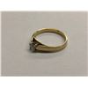 Image 4 : LADIES 14K  WHITE & YELLOW GOLD RING DIAMOND SOLITAIRE - APPRAISED VALUE $2700.00