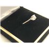 Image 3 : LADIES 10K  WHITE  GOLD RING DIAMOND SOLITAIRE - APPRAISED VALUE $2522.00