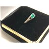 Image 3 : LADIES 14K  WHITE GOLD EMERALD & 30 DIAMOND RING  - APPRAISED VALUE $2440.00