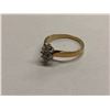 Image 4 : LADIES 10K  WHITE & YELLOW GOLD 10 DIAMOND RING   - APPRAISED VALUE $1305.00