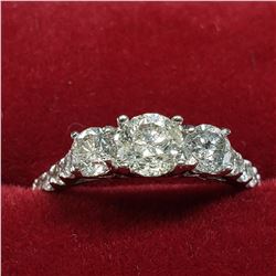 14K  DIAMOND (0.51CT) (2 SIDE DIAMOND (0.40CT) +(0.12CTCT) RING