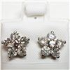 Image 1 : 14K DIAMOND (1.56CT) EARRINGS