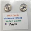 Image 3 : 14K DIAMOND (0.84CT) EARRINGS