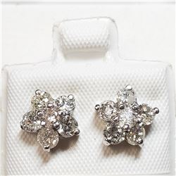 14K DIAMOND (1.23CT) EARRINGS