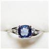 Image 1 : 14K BLUE SAPPHIRE(1.2CT) DIAMOND(0.08CT) RING