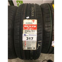 NEW KUMHO ECSTA LX 215/55ZR17 TIRE ($5 ECO FEE CHARGE)