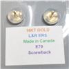 Image 2 : 14K  DOLPHIN SCREWBACK EARRINGS