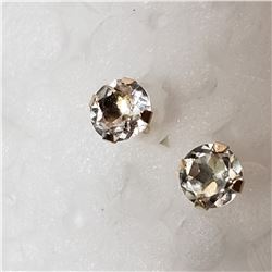 10K  2 WHITE TOPAZ(0.45CT) EARRINGS