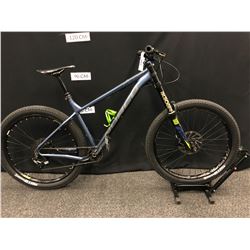 BLUE AND GREY NORCO FLUID 3+ 11 SPEED FRONT SUSPENSION MOUNTAIN BIKE WITH FRONT AND REAR HYDRAULIC