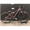 Image 1 : RED AND GREY GIANT TALON 27 SPEED FRONT SUSPENSION MOUNTAIN BIKE WITH REAR HYDRAULIC DISC BRAKE,