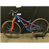 Image 8 : BLUE AND ORANGE BULLS SHARPTAIL 27 SPEED FRONT SUSPENSION MOUNTAIN BIKE WITH FRONT AND REAR