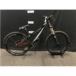 BLACK SPECIALIZED P.THREE SINGLE SPEED DIRT JUMPING BIKE WITH REAR HYDRAULIC DISC BRAKE