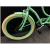 Image 10 : LIGHT GREEN MOTORINO 7 SPEED ELECTRIC ASSIST CRUISER BIKE WITH FRONT AND REAR DISC BRAKES, NO