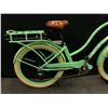 Image 2 : LIGHT GREEN MOTORINO 7 SPEED ELECTRIC ASSIST CRUISER BIKE WITH FRONT AND REAR DISC BRAKES, NO