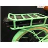 Image 3 : LIGHT GREEN MOTORINO 7 SPEED ELECTRIC ASSIST CRUISER BIKE WITH FRONT AND REAR DISC BRAKES, NO