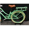 Image 9 : LIGHT GREEN MOTORINO 7 SPEED ELECTRIC ASSIST CRUISER BIKE WITH FRONT AND REAR DISC BRAKES, NO