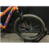 Image 2 : ORANGE AND BLUE CCM TRAILHEAD 21 SPEED FRONT SUSPENSION FAT TIRE MOUNTAIN BIKE WITH FRONT AND REAR