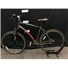 Image 8 : BLACK DIADORA MODENA 21 SPEED FRONT SUSPENSION HYBRID TRAIL BIKE, 21" FRAME SIZE