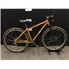 Image 1 : ORANGE ON ONE 9 SPEED TRAIL BIKE WITH FRONT AND REAR HYDRAULIC DISC BRAKES AND CLIP PEDALS