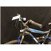 Image 8 : BLUE AND GREY AVIGO MOUNTAIN RIDGE 18 SPEED FULL SUSPENSION MOUNTAIN BIKE WITH FRONT AND REAR DISC