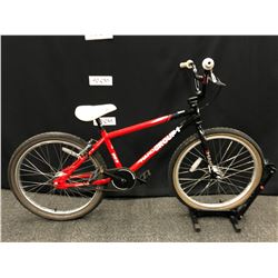 BLACK AND RED HARO GROUP 1 BMX RACE BIKE