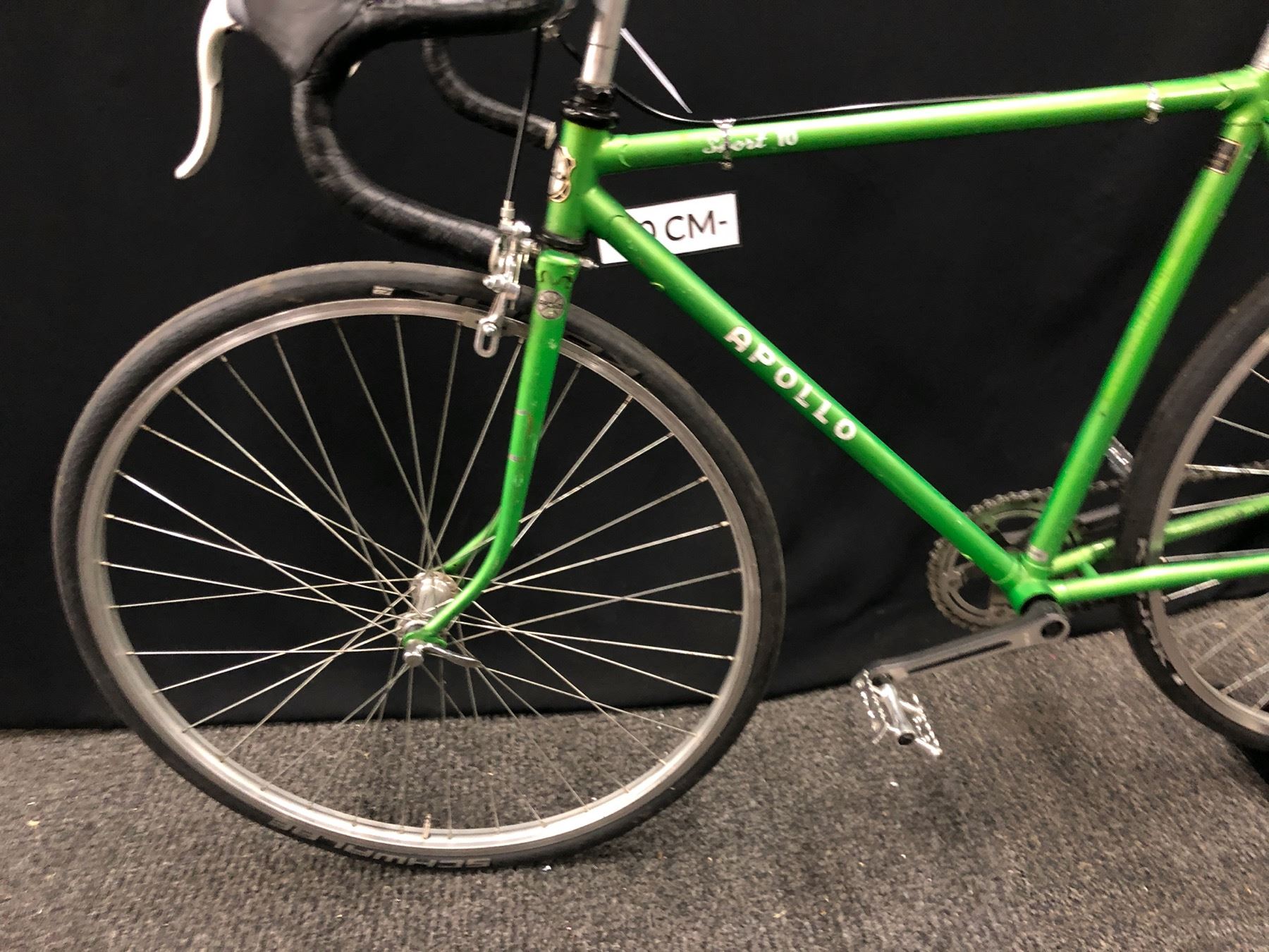 GREEN APOLLO SPORT 10 SINGLE SPEED ROAD BIKE