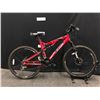 Image 2 : RED CCM SCOPE 21 SPEED FULL SUSPENSION MOUNTAIN BIKE WITH FRONT AND REAR DISC BRAKES, 19" FRAME