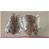 Image 1 : TWO BROWN RABBIT PELTS