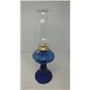 Image 1 : COBALT BLUE COAL OIL LAMP