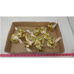 LOT OF TWELVE #2 COAL OIL LAMP BURNERS AND COLLARS