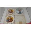 Image 1 : FOUR COLLECTOR PLATES - 1 WINTER ANGEL UNOPENED