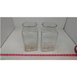 TWO JARS, NO LIDS