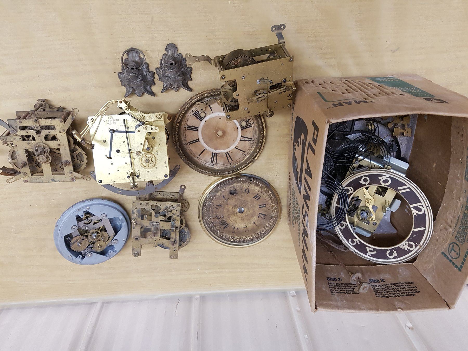 Traditional Clock Components antique clock parts and movements - Schmalz Auctions