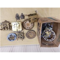 antique clock parts and movements