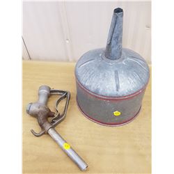 Large funnel and pump nozzle