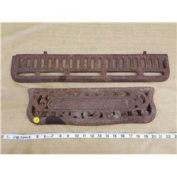 Cast iron stove pieces