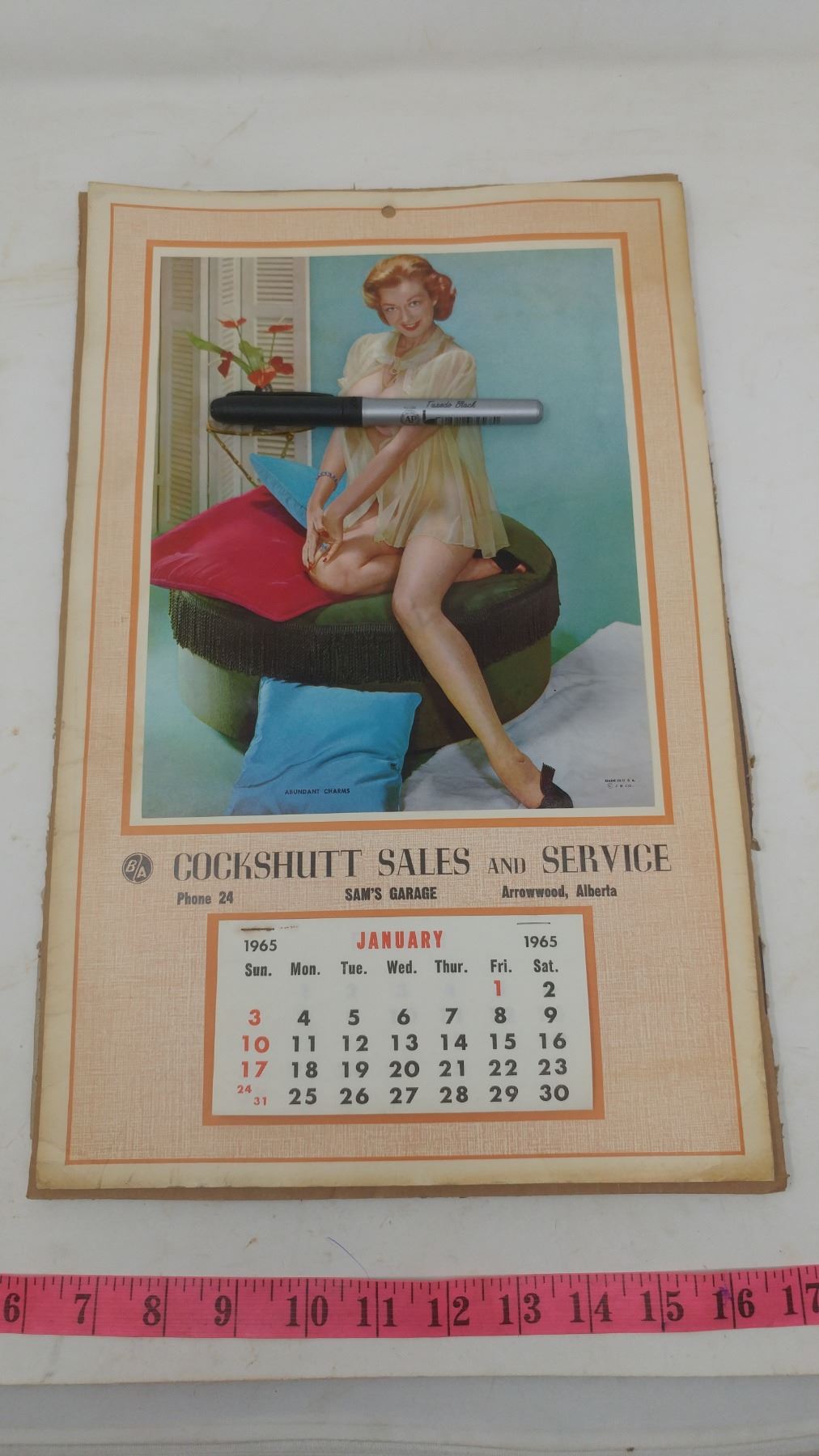 1965 COCKSHUTT CALENDAR Schmalz Auctions